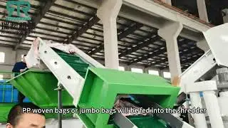 Online Camera Shredder Compactor PP Woven Bags Single Stage Recycling Granulator