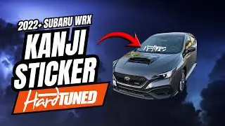2022+ Subaru WRX Hardtuned Kanji sticker