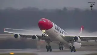 4 MINUTES of TAKEOFFS and LANDINGS | Zurich Airport Plane Spotting (ZRH) HD