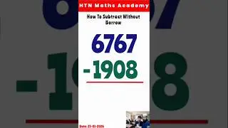 How To Subtract First Number Fro The 2nd Number Without Borrow #maths #shorts #mathtricks #mathslive