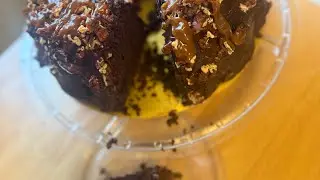 Moist Chocolate Turtle Caramel Pecan Cake ￼