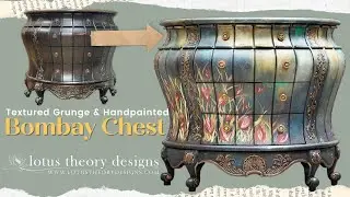 How to Chalk Paint a Textured Grunge Bombay Dresser