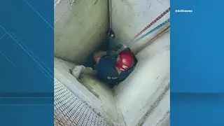 DC rescue crews pull man out of 30-foot storm drain