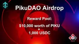 🕵️&zwj;♂️ PikuDAO #Airdrop | 🏆 Reward Pool: $10,000 worth of PIKU + 1,000 USDC #airdrop #bitcoin
