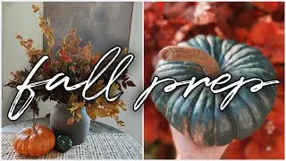 Preparing for Fall | Fall Floral Arranging, Repainting Decor & Gardening | Vlog July 2023