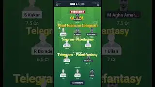 KHTC vs MSC dream 11 prediction🔥#dream11prediction #khtcvsmsc #t10matchprediction  #t10 #best