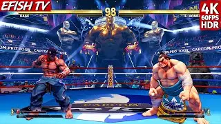 Kage vs E. Honda (Hardest AI) - Street Fighter V