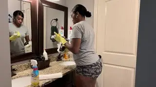 Clean the sink with me-ASMR no talking