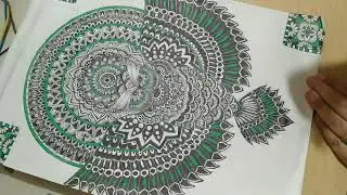 Drawing Owl Mandala Art 🦉 - Zentangle Inspired Beautiful Mandala Owl Art