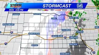 Thunderstorms, blizzard conditions expected through Nebraska - March 25, 2024