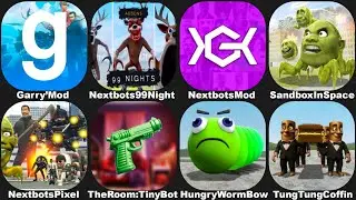 Hungry Worm in NextBots in Playground Mod,Sandbox in Space,Hungry Worm Bow,Tung Tung Sahur Coffin