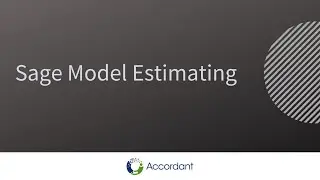 Sage Model Estimating