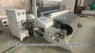Crimped Wire Mesh Machine Manufacture for Small Business Stainless Steel Alloy