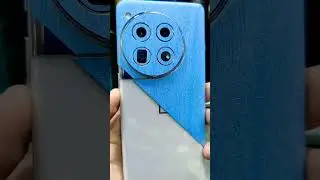 OnePlus 12 3M Leather Skin Sticker Wrap For Mobile Back #mobileskin #art #sticker #wrap #3m #blue