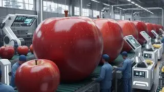 How Dried Apples Are Made in Factory | Apple Drying Process Step by Step