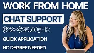 Work At Home Chat Support Job | $23-$25.50/Hour | No Degree Needed | Quick To Apply | Benefits