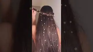 Pearl hairstyle 😍 open hair ✨ #hairstyle #hack #openhairstyle #tutorial #pearl #shorts #viral