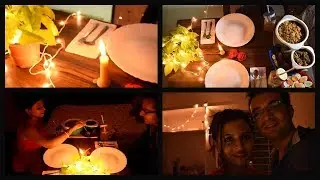 Candle light dinner at home | Romantic dinner | how to make | with recipe