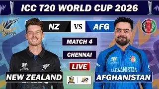 NEW ZEALAND VS AFGHANISTAN MATCH 4 LIVE COMMENTARY | NZ VS AFG ICC T20 WORLD CUP MATCH | NZ BATTING