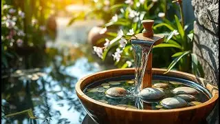 Calming Instrumental Music with Nature Sounds | Water Flow & Birds for Meditation