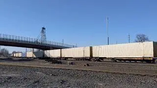 NS 9325 leads intermodal train at alliance Ohio