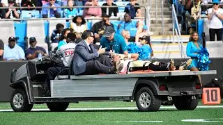 Chris Olave INJURY vs. Carolina Panthers. (CONCUSSION)