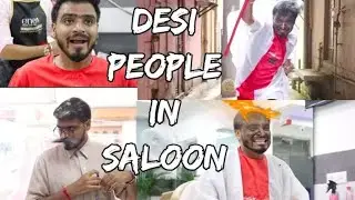 TYPES OF PEOPLE IN SALOON - AMIT BHADANA - FUNNY VIDEO - YOUTUBE DON - DESI