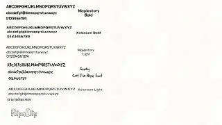 Font Pack Part 4 (5 Top Fonts and cut the rope font or gooddog!)