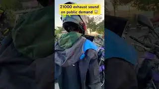 Z1000 crazy sound on public demand 😱 #bike #mt15modifikasi #motomittal_05 #motovlog