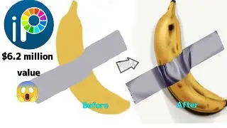 #ibispaint X tutorial digital art.$6.2 banana duct tape on the wall😱