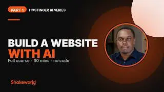1 | Create Personal Brand Website In 30 Minutes | Hostinger AI Website Builder Tutorial