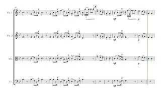 Bridal Chorus (Here comes the bride) for String Quartet // Sheet Music - Score