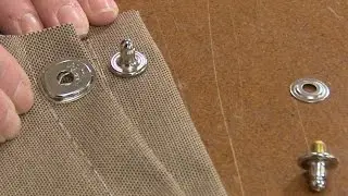 Installing the  Lift-The-Dot Eyelet Type Base Stud in Fabric Using the Pres-N-Snap Tool