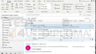 Display shortcuts on the folder pane and deactivate the reading pane.
