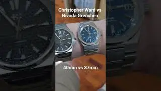 CW The Twelve 40mm vs Nivada F77 37mm #ChristopherWard #Nivada #IntegratedBracelet #Watches