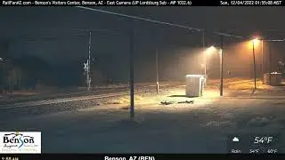 RailFanAZ LIVE Railcam - Benson's Visitors Center, Benson, AZ | UP Lordsburg Sub, MP 1032 - East