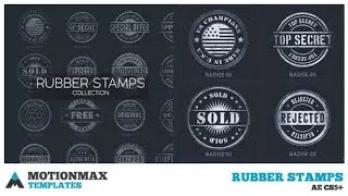 Rubber Stamps by MotionMAX | AE Infographic Template