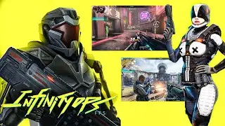 Mobile Game - Infinity Ops Online FPS Cyberpunk Shooter Gameplay