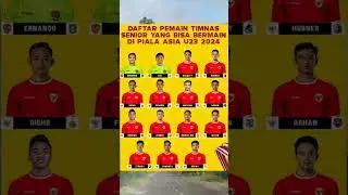 DAFTAR PEMAIN TIMNAS INDONESIA SENIOR YANG BISA BERMAIN DI TIMNAS U23#shorts