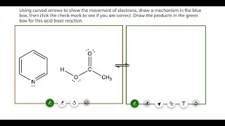 [Chemistry] Using curved arrows to show the movement of electrons, draw a mechanism in the blue box;