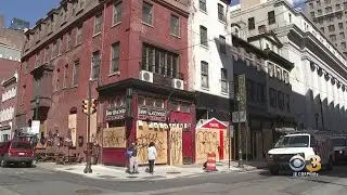 Philadelphia Businesses Boarding Up Properties To Protect Against Looters During Pandemic