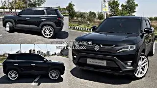 Black Brezza lxi modified | 2023 brezza lxi converted to zxi | 20 inches alloys in brezza lxi