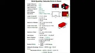 How to Calculate #Bricks for a #Room | #Shorts #Construction #CivilEngineering