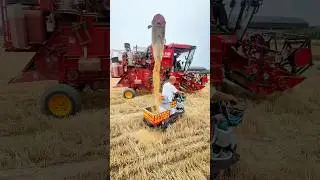 Mini Combine Harvester: Accurate Grain Drop, No Waste
