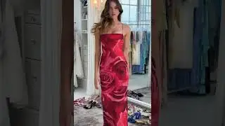 Red Romance: Rose Open Back Mesh Maxi Dress 🌹🔥