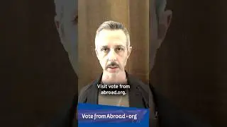 Actor Jeremy Strong speaks to Democrats Abroad about the importance of voting from abroad