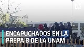 Encapuchados toman la prepa 8 de la UNAM - Al Aire