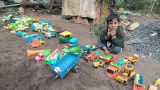 gadi wala cartoon || new toy video Toy tractor dumper truck missile gadi Indian truck JCB