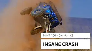 2019 Mint 400 Insane Crash - CanAm X3 - James Moore