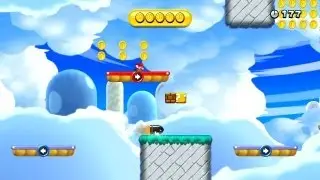 New Super Mario Bros. U - Challenges: Perilous Coin Dodge (Wii U)